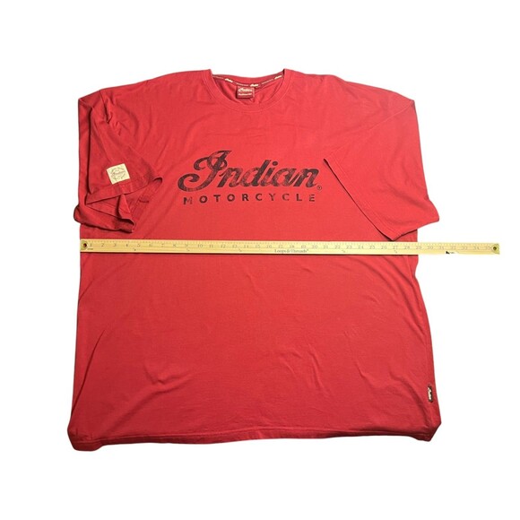 Indian Motorcycle 4XL T-Shirt Red Distressed Mens Red Biker Motorcycle - Picture 14 of 16